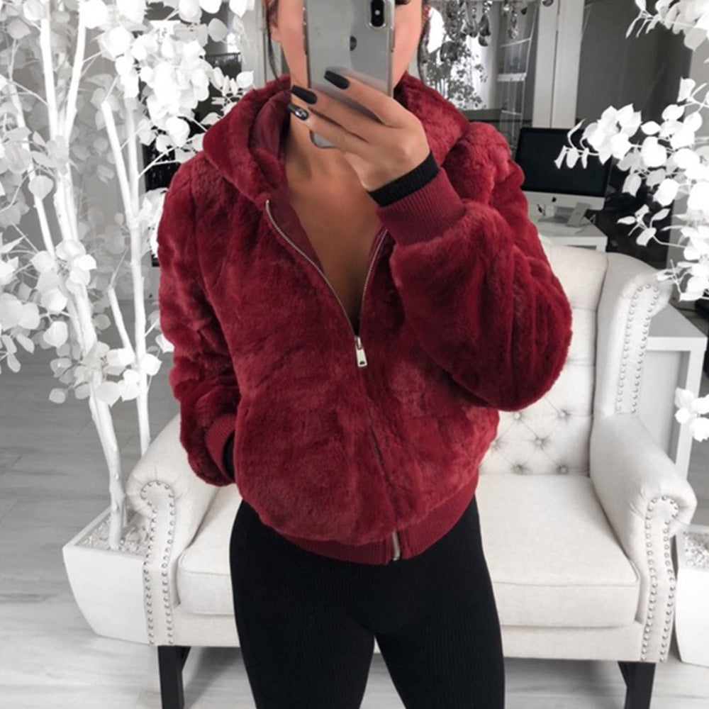 Damen Kunstfell Bomberjacke Krohn-e