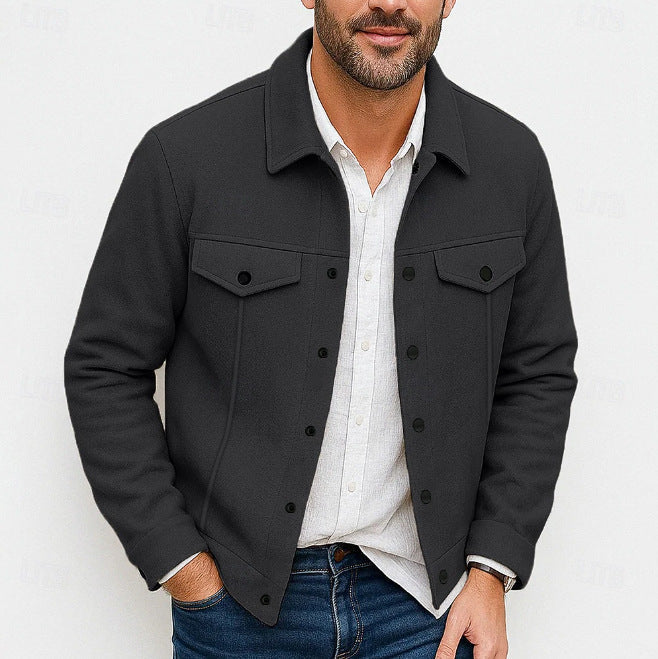 Herren stylische Utility-Jacke mit gepolsterten Taschen Krohn-e