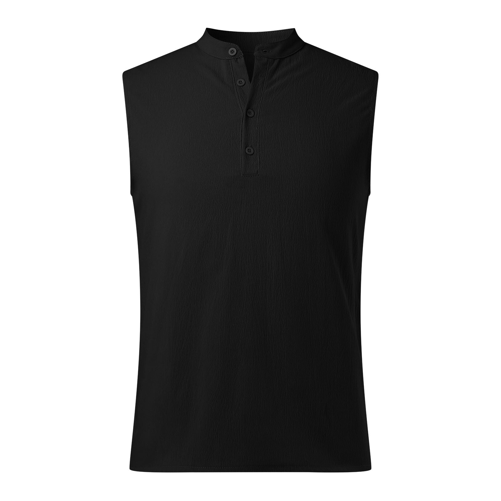 Herren Ärmelloses Henley-Shirt aus atmungsaktivem und leichtem Material Krohn-e