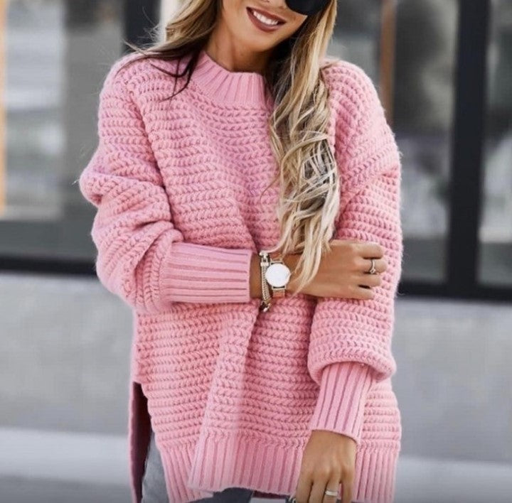 Damen Kuscheliger Strickpullover mit modischem Strukturmuster Krohn-e