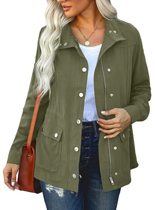 Damen Alltagsjacke mit funktionalen Taschen und Kapuze Krohn-e