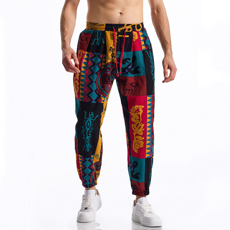 Herren Jogginghose mit modernem Patchwork-Design Krohn-e