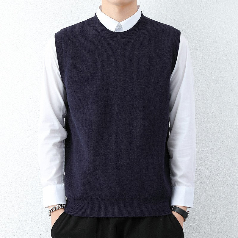 Herren Strickweste mit modernem Feinstrickmuster und bequemer Passform Krohn-e