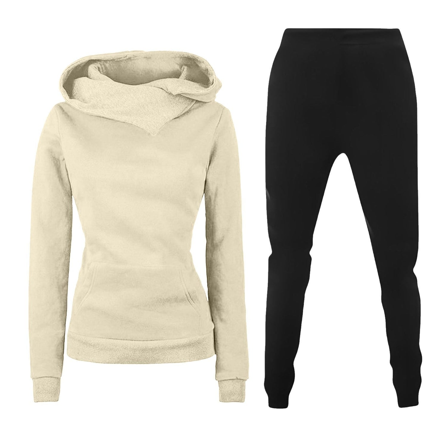 Damen Kapuzenpullover und Sporthose Kombination Krohn-e