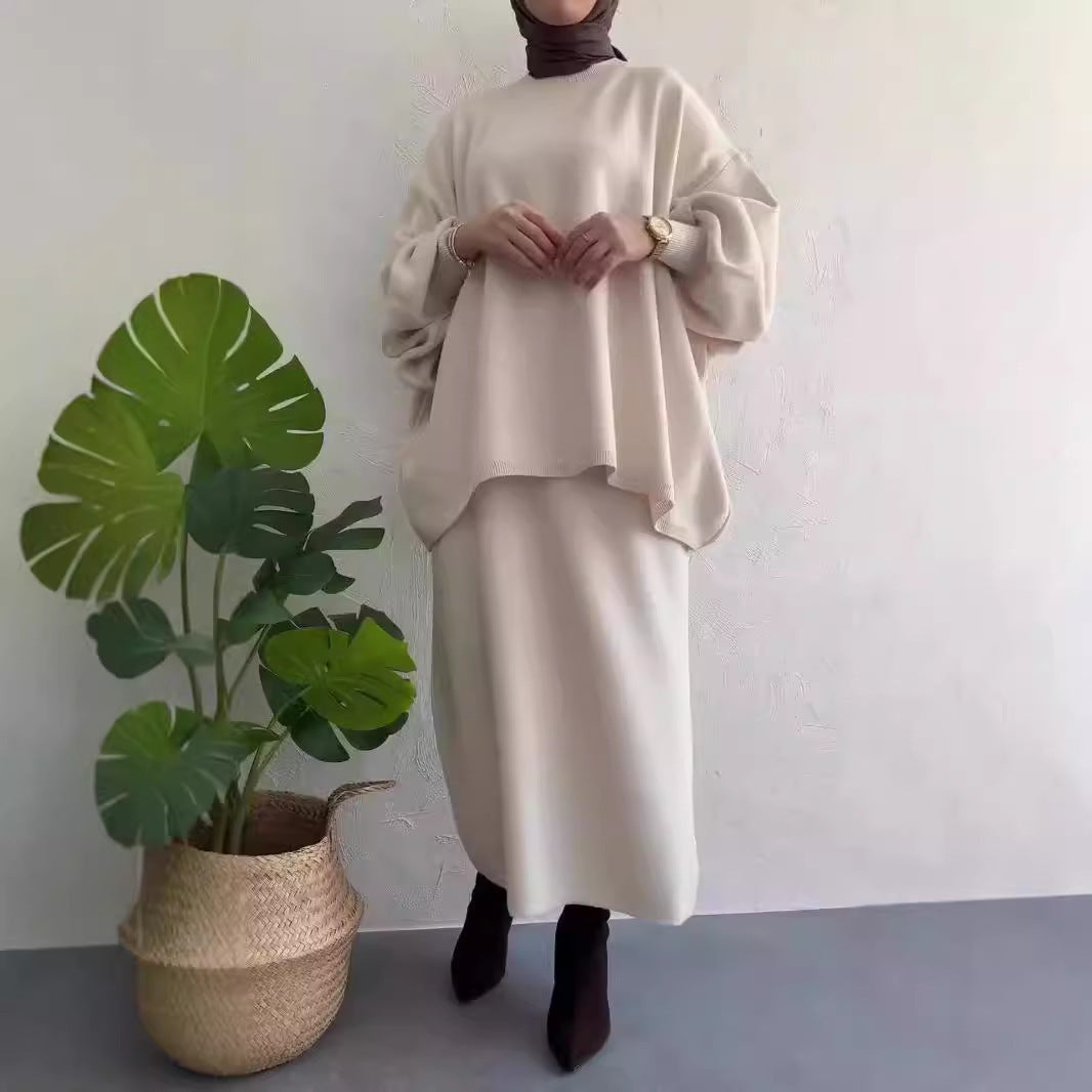 Damen Lässiges Sweat-Set mit weitem Schnitt und bequemen Taschen Krohn-e