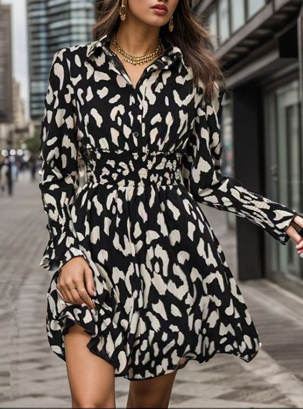 Damen langärmliges Kleid mit taillierter Passform Krohn-e