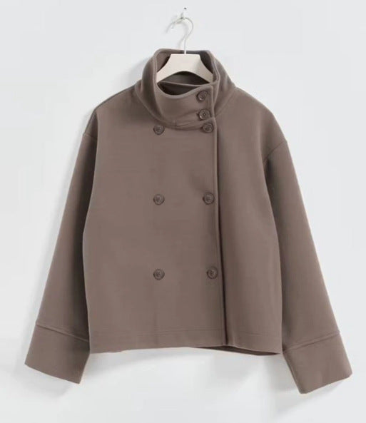 Damen Übergangsjacke mit modernem Reverskragen und eleganten Knopfdetails Krohn-e