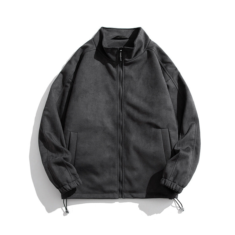 Damen sportliche Fleece-Jacke mit hohem Kragen und seitlichen Reißverschlusstaschen Krohn-e