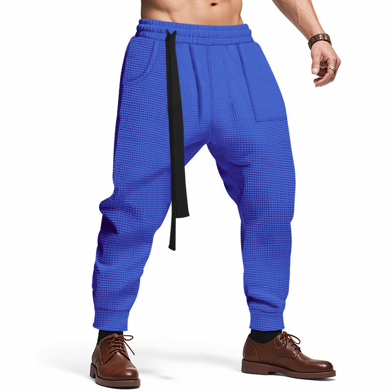 Herren lässige Struktur-Sweatpants mit verstellbarem Kordelzug Krohn-e