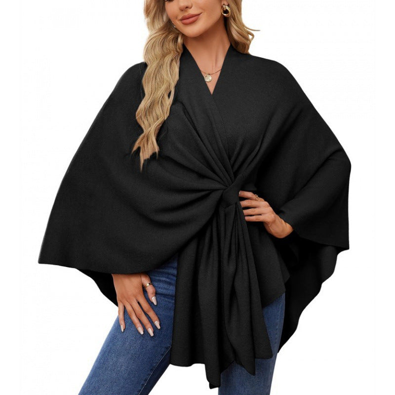Damen modischer Wickelmantel mit trendigem Design Krohn-e