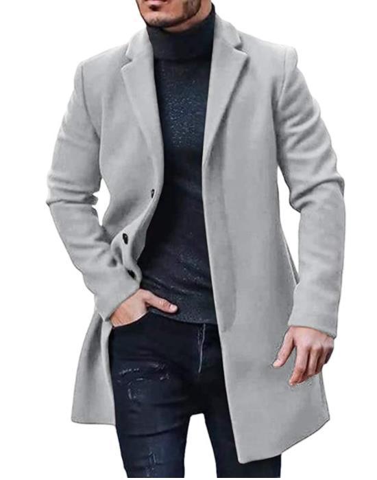 Herren gefütterter eleganter Trenchcoat Krohn-e