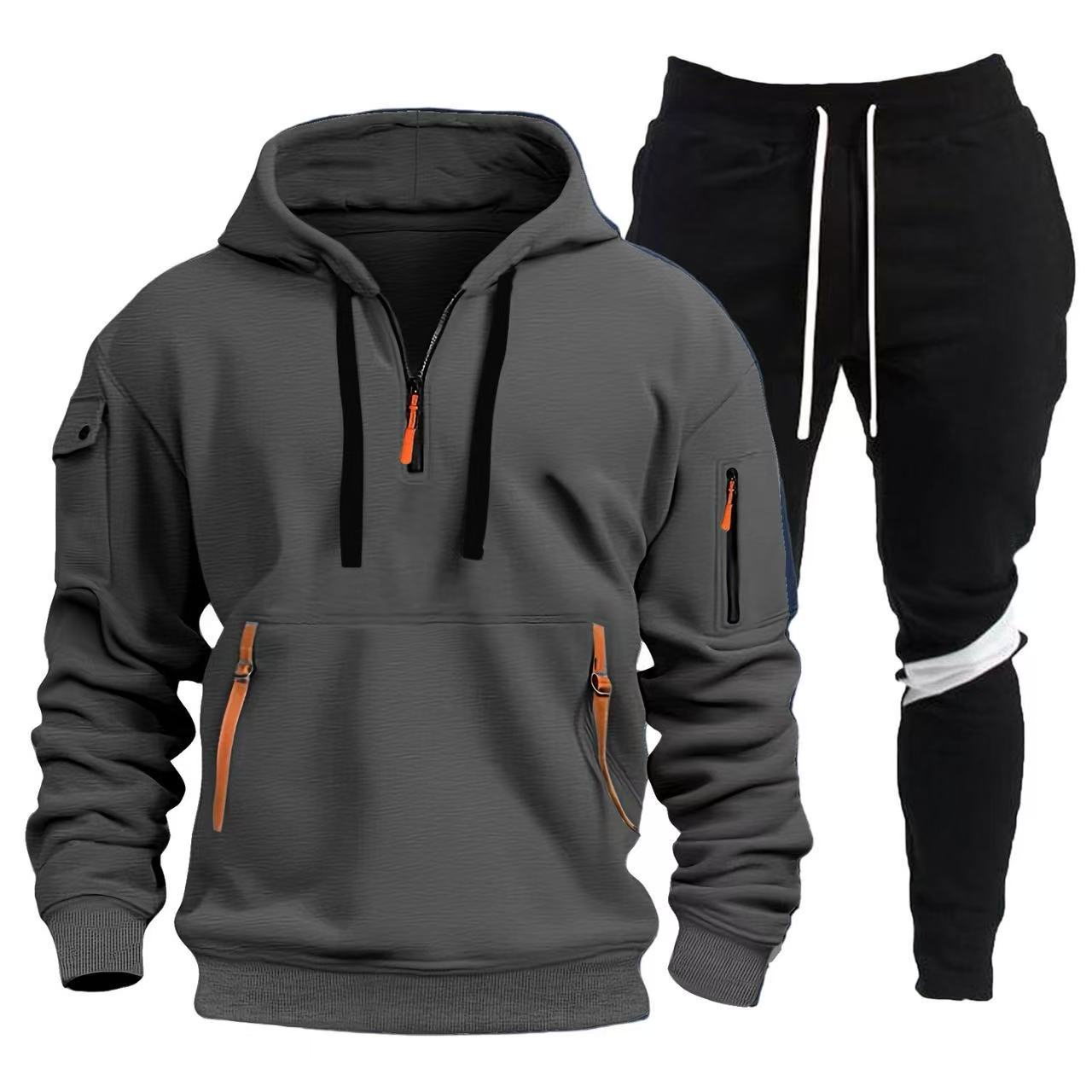 Herren Sportliche Hoodie- und Jogginghosen Kombination Krohn-e