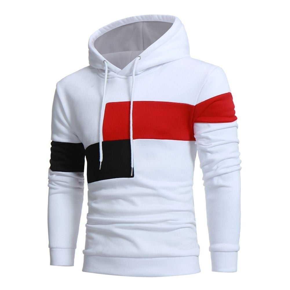 Herren sportlicher Kapuzenpullover mit Farbblockdesign Krohn-e
