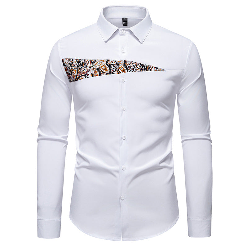 Herren Elegantes Hemd mit ausgefallenem Muster und modernem Schnitt Krohn-e