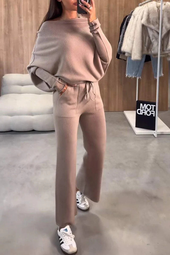 Damen Bequemes und elegantes Loungewear-Set mit weitem Schnitt Krohn-e