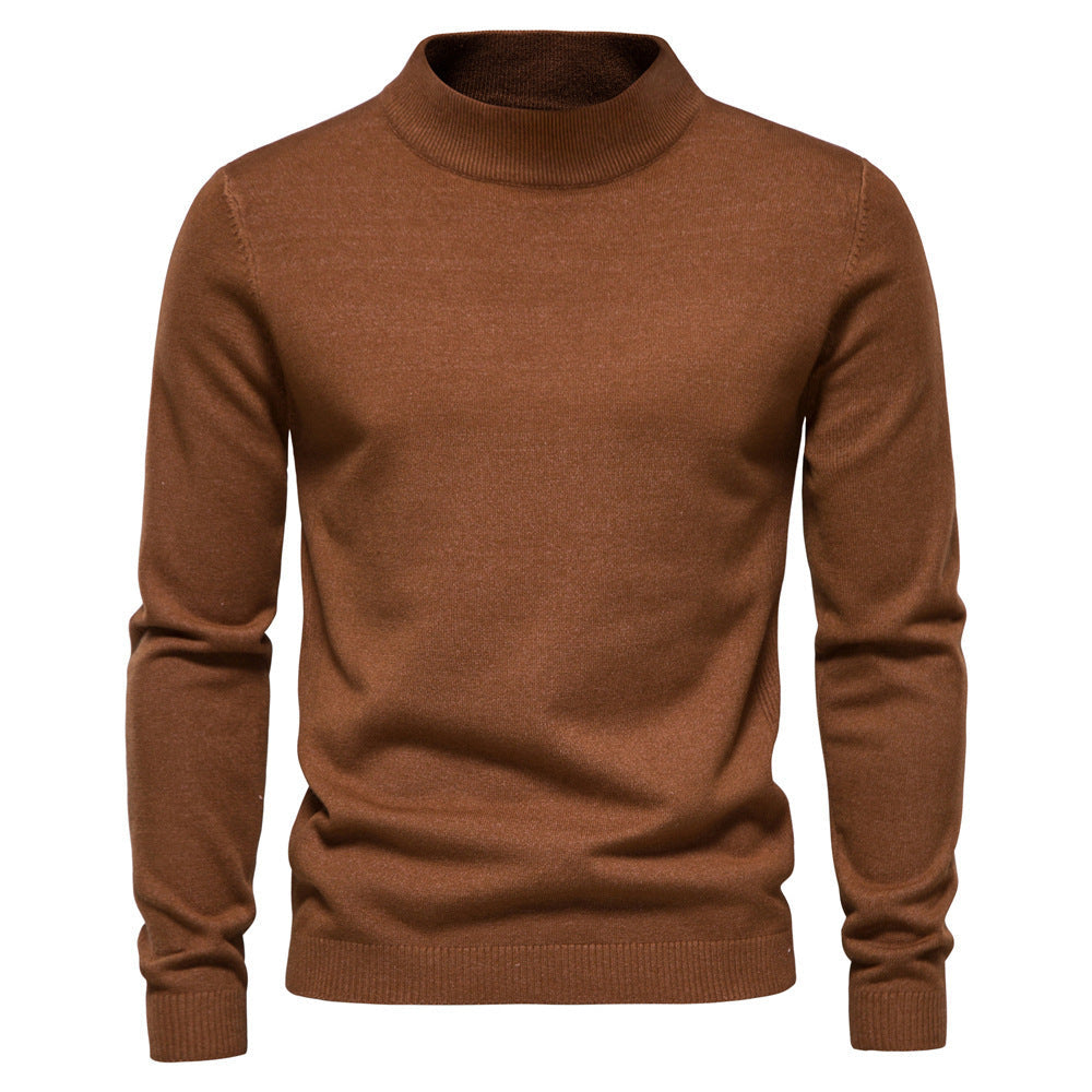 Herren eleganter Rollkragenpullover aus feiner Wolle Krohn-e