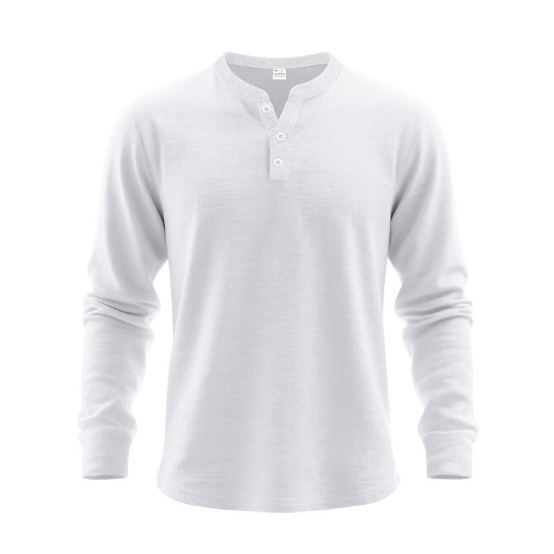 Herren Langarmshirt mit Knopfleiste Krohn-e