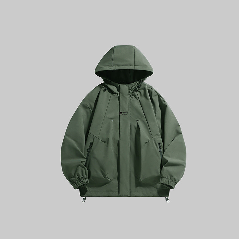 Herren multifunktionale Winterjacke mit isolierendem Fleecefutter und verstellbarer Kapuze Krohn-e