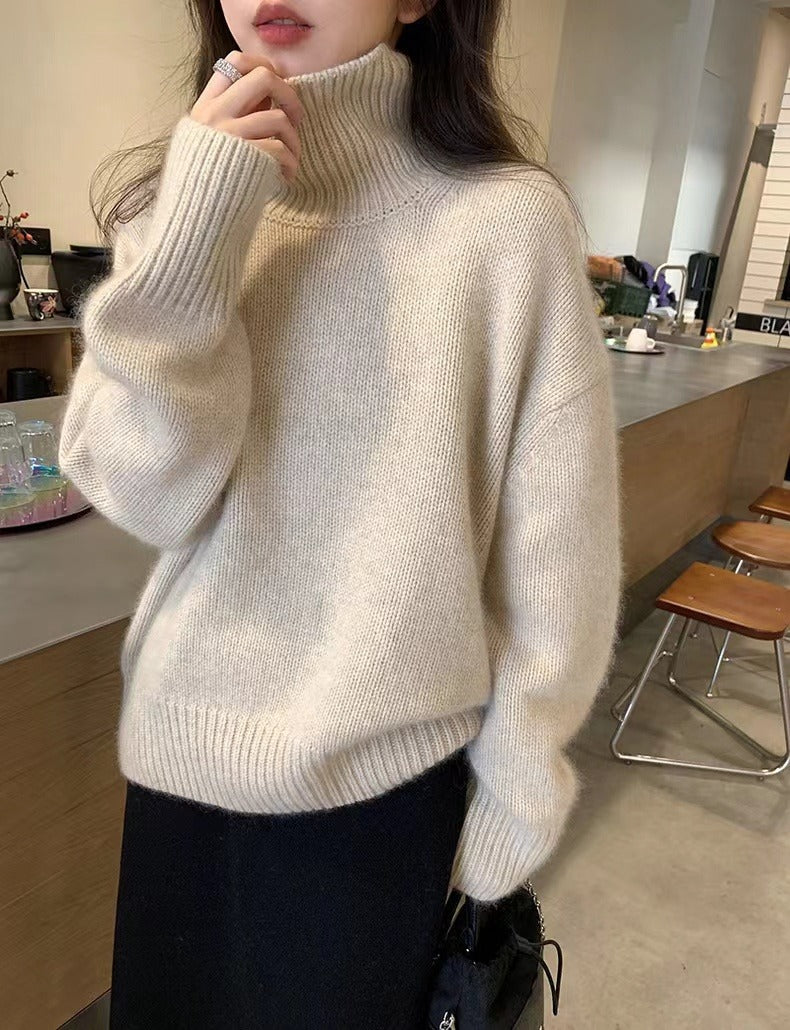 Damen Kuscheliger Rollkragenpullover aus hochwertigem Strick Krohn-e