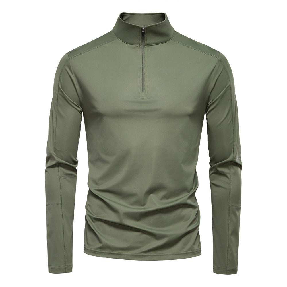 Herren Funktionsshirt mit kurzem Reißverschluss und trockenem Komfort Krohn-e