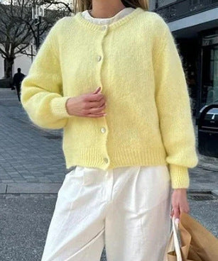 Damen kuscheliger Cardigan aus weichem Mohair Krohn-e