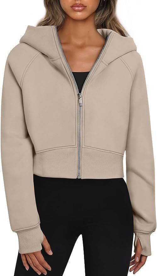 Damen cropped Kapuzenjacke Krohn-e