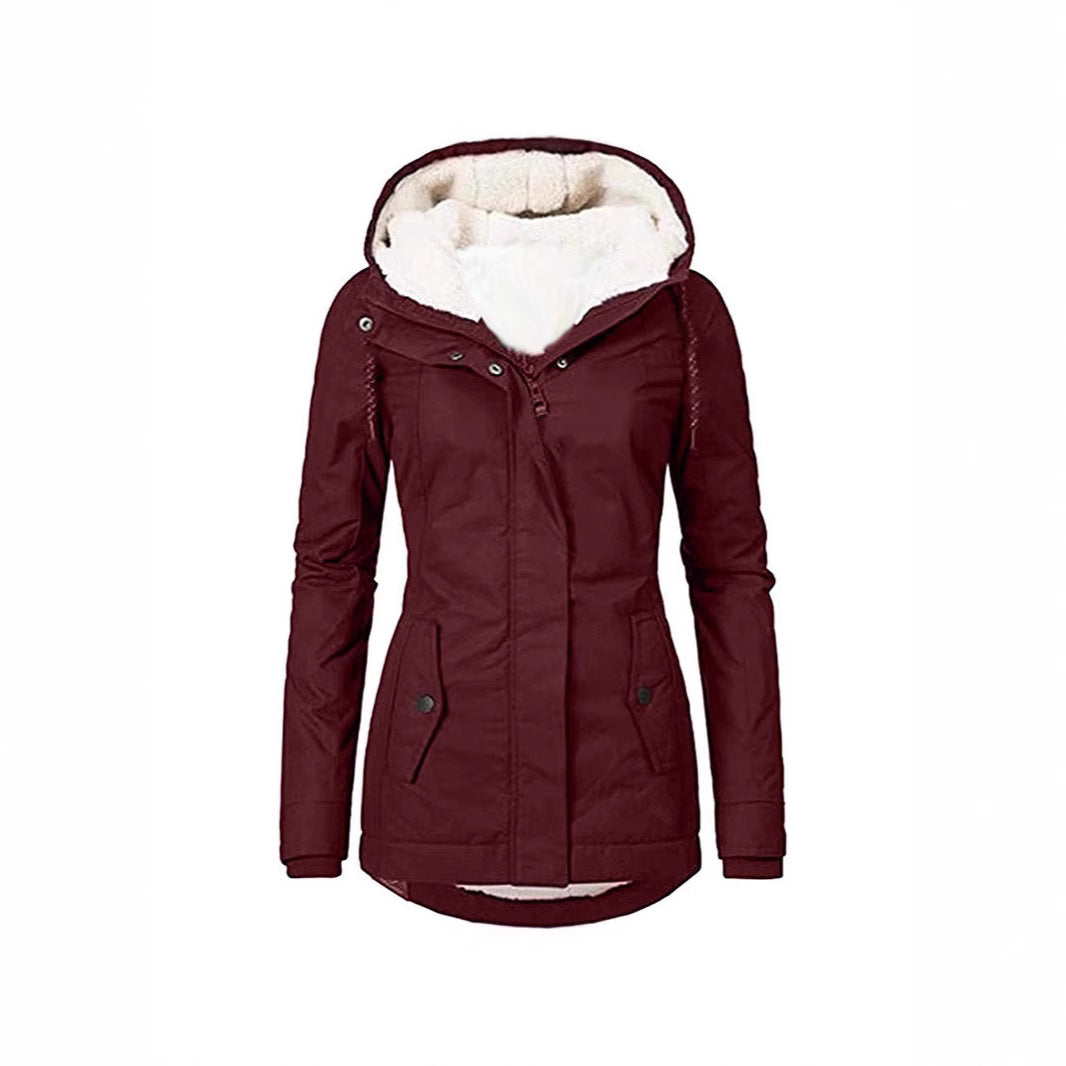 Damen warme Outdoor-Jacke mit kuscheligem Futter Krohn-e