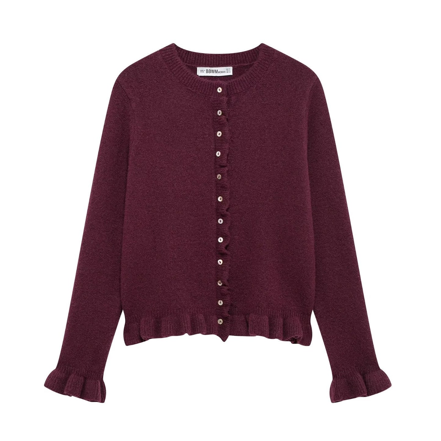 Damen elegante Strickjacke mit dekorativen Knöpfen Krohn-e