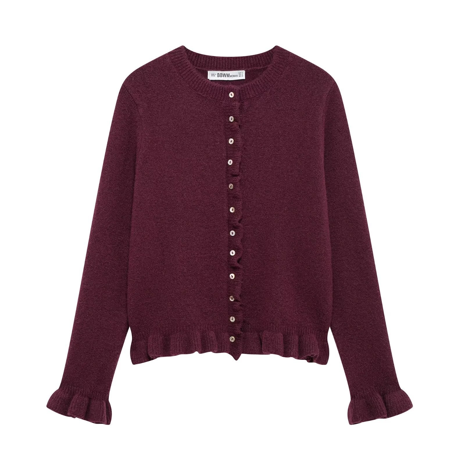 Damen elegante Strickjacke mit dekorativen Knöpfen Krohn-e
