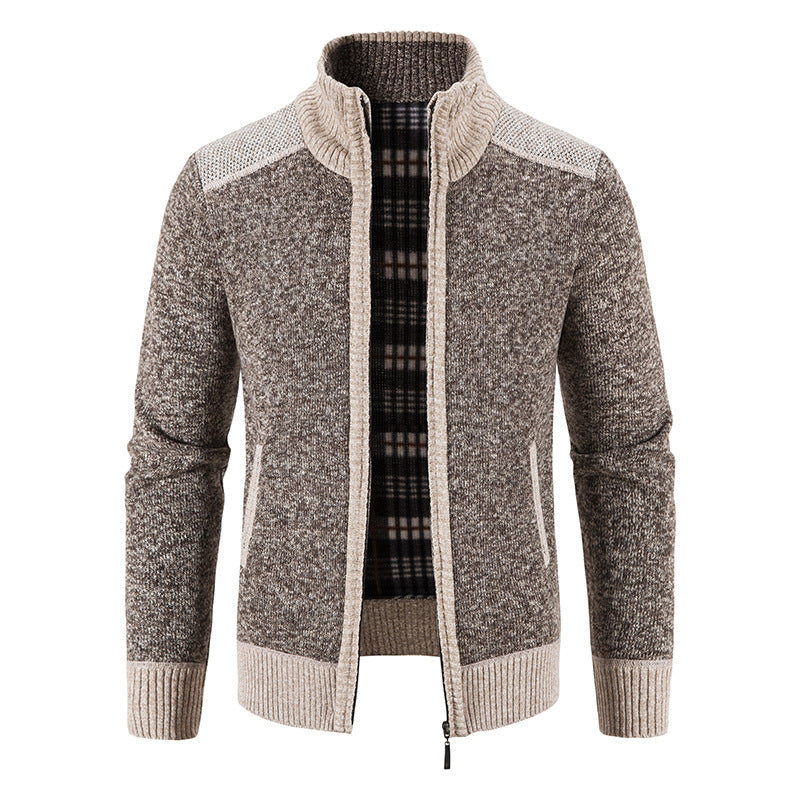 Herren Strickjacke mit modernem Reißverschluss Krohn-e