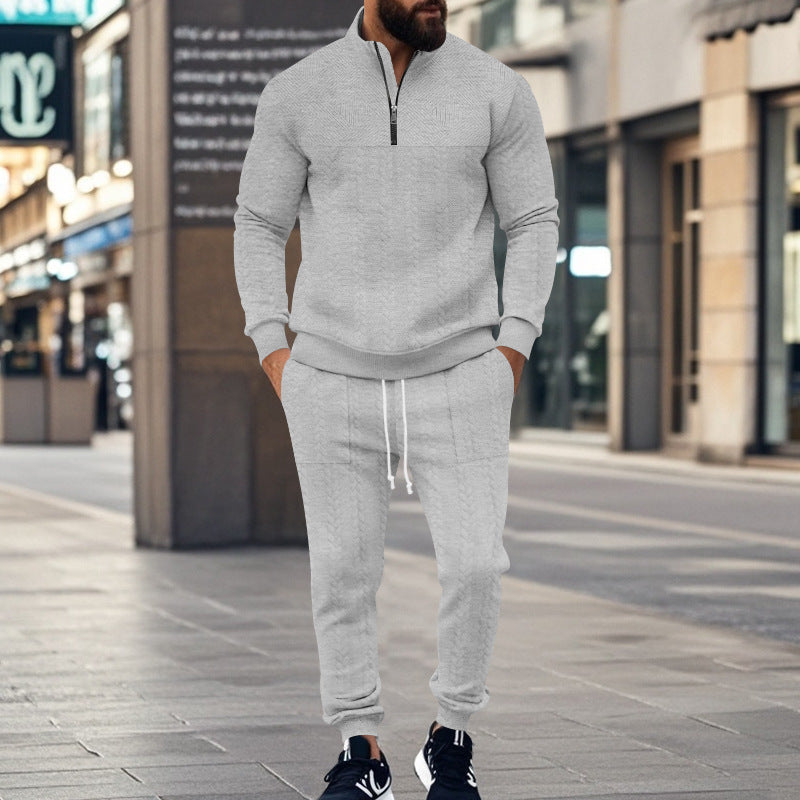 Herren Sportliches Freizeit-Set aus atmungsaktivem Material mit strukturiertem Design Krohn-e