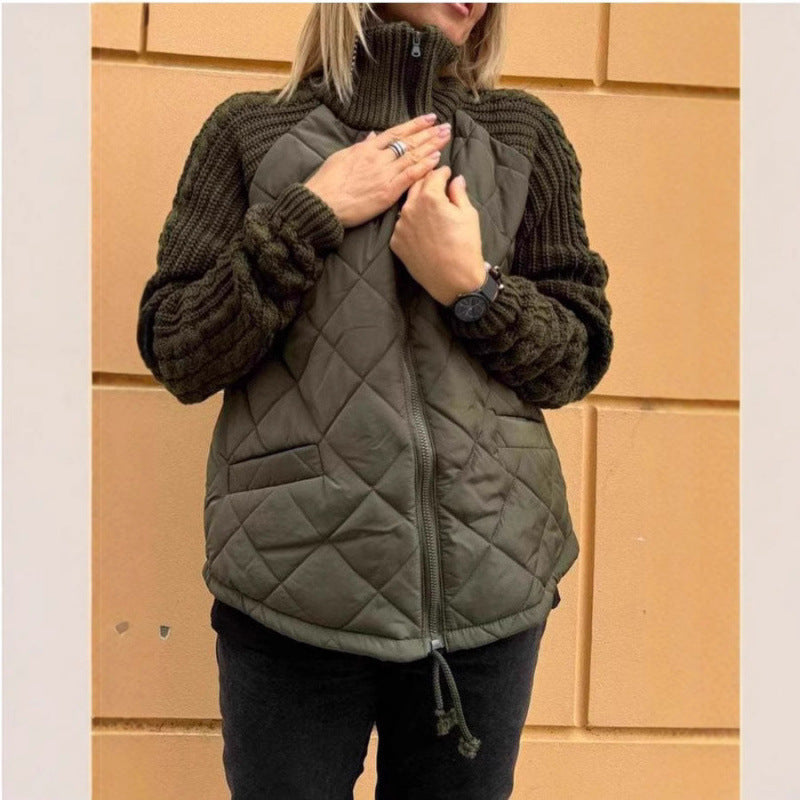 Damen Steppjacke mit Strickärmeln Krohn-e