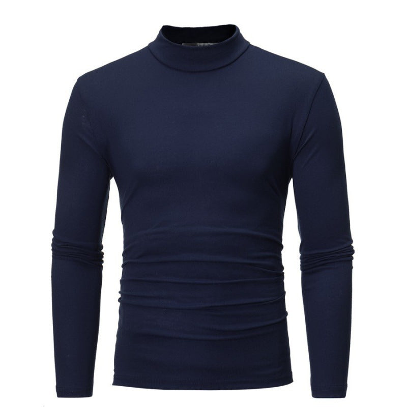 Herren Rollkragen Langarmshirt mit figurbetontem Schnitt und atmungsaktiver Stretch-Qualität Krohn-e