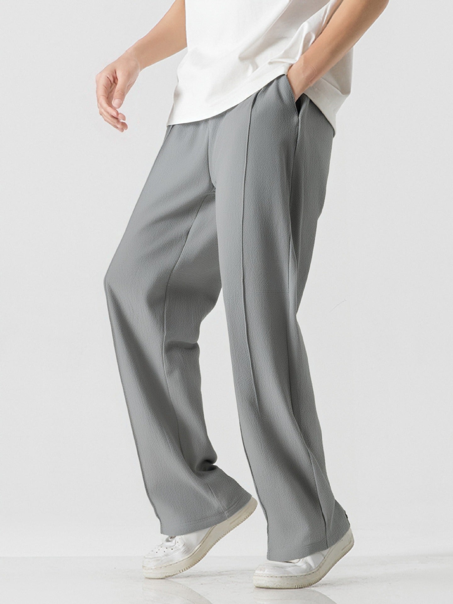 Herren Elegante, weite Freizeithose aus atmungsaktivem Gewebe Krohn-e
