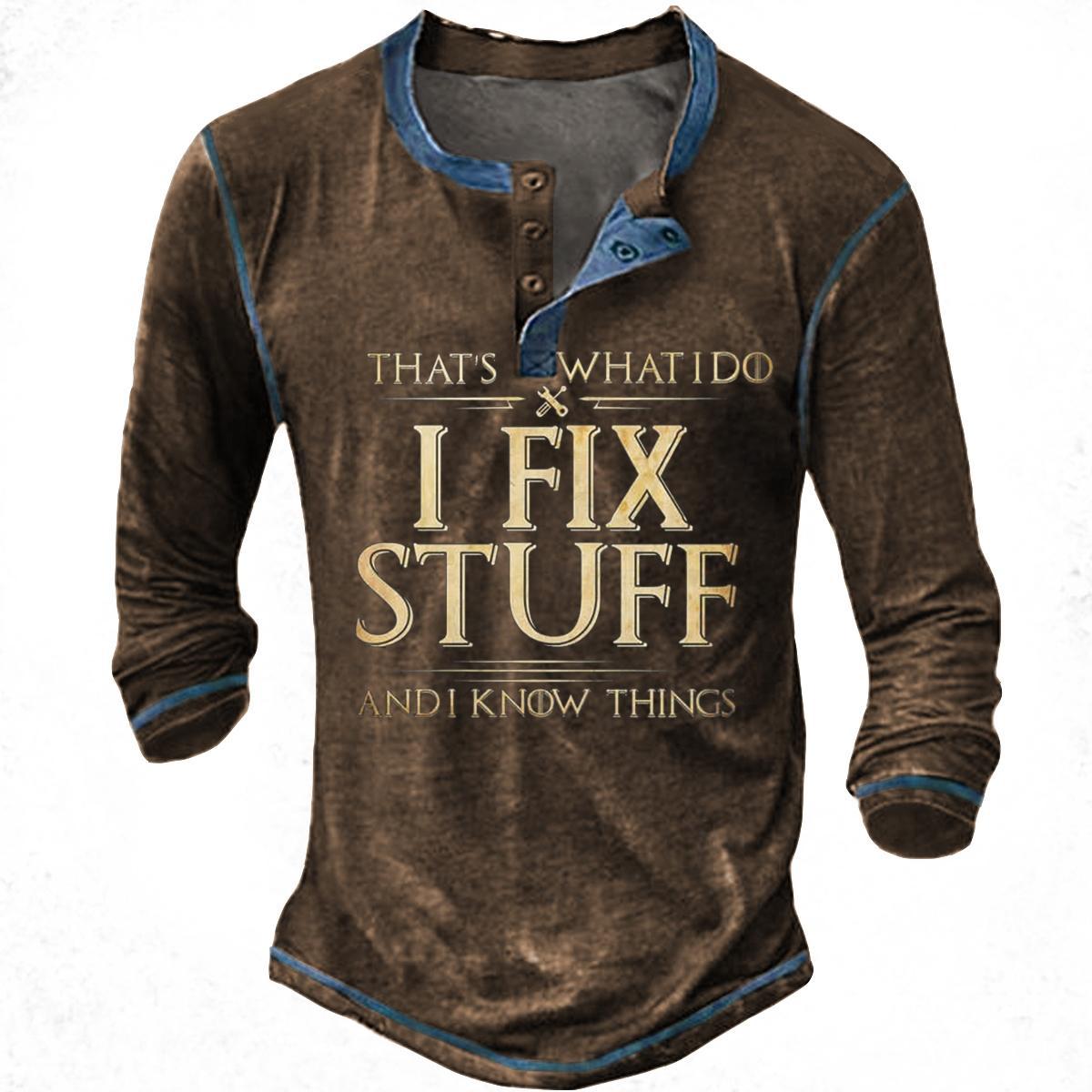 Herren lässiges Langarmshirt mit motivierendem Druck Krohn-e