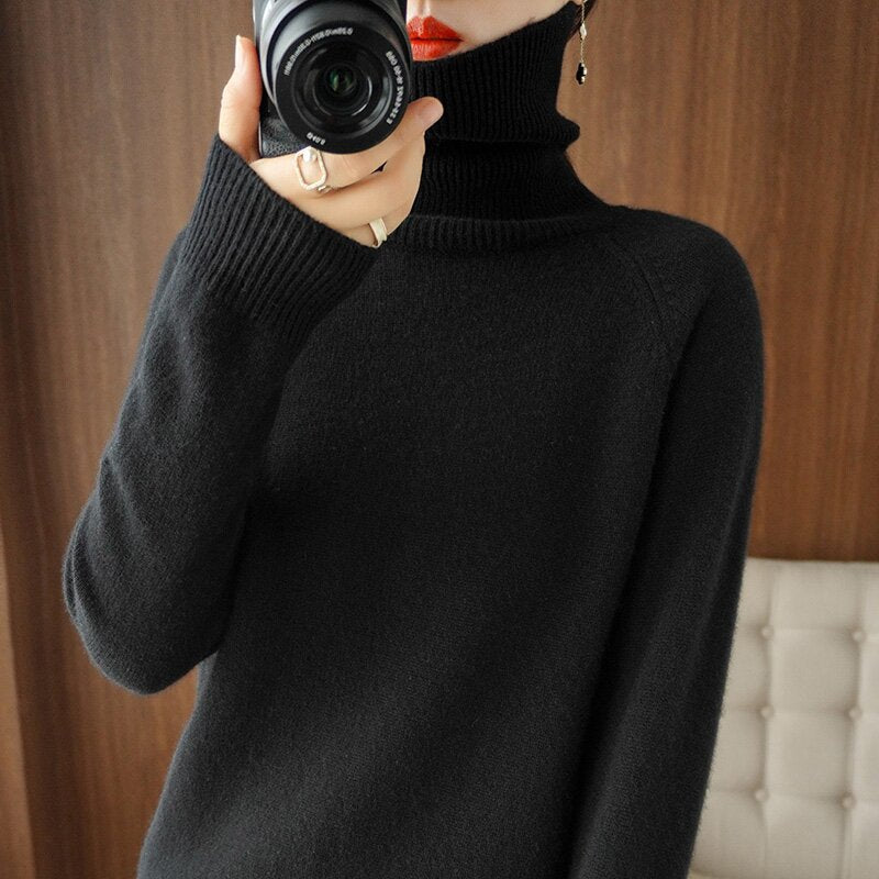 Damen Rollkragenpullover aus weichem Krohn-e