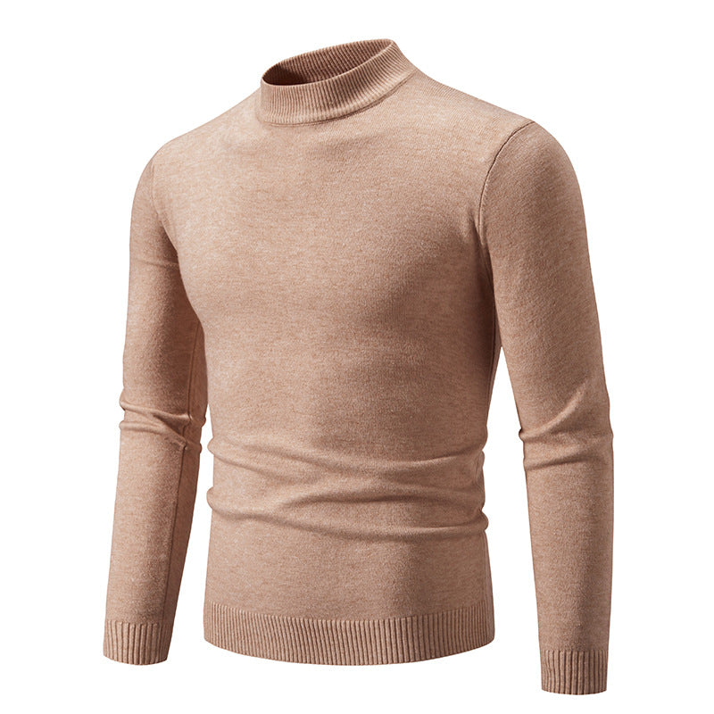 Herren Feinstrickpullover mit hohem Kragen und elastischen Bündchen Krohn-e