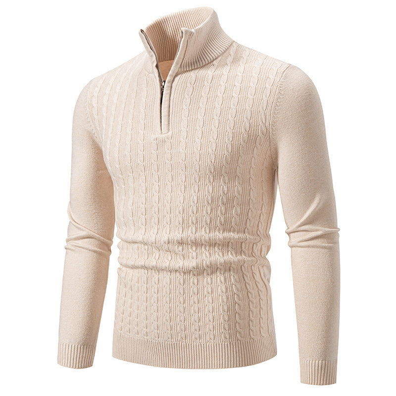 Herren modischer Rollkragenpullover mit Reißverschluss Krohn-e