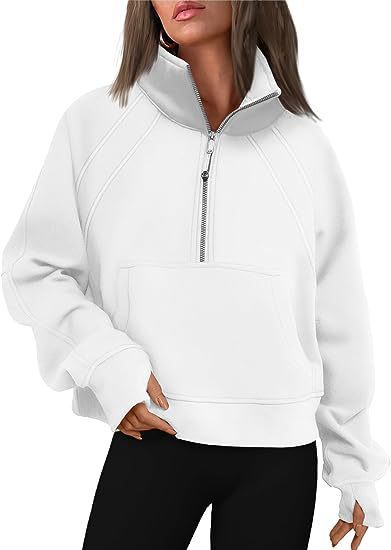 Damen Sportlicher Pullover mit hohem Kragen und Reißverschluss Krohn-e