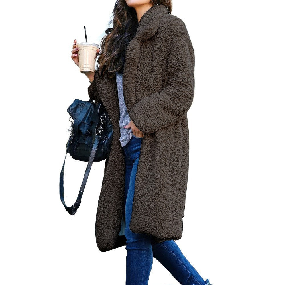 Damen Kuscheliger Sherpa-Mantel Krohn-e