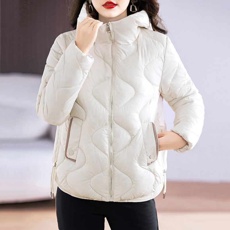 Damen isolierte Pufferjacke mit hohem Kragen und praktischen Reisverschlusstaschen Krohn-e
