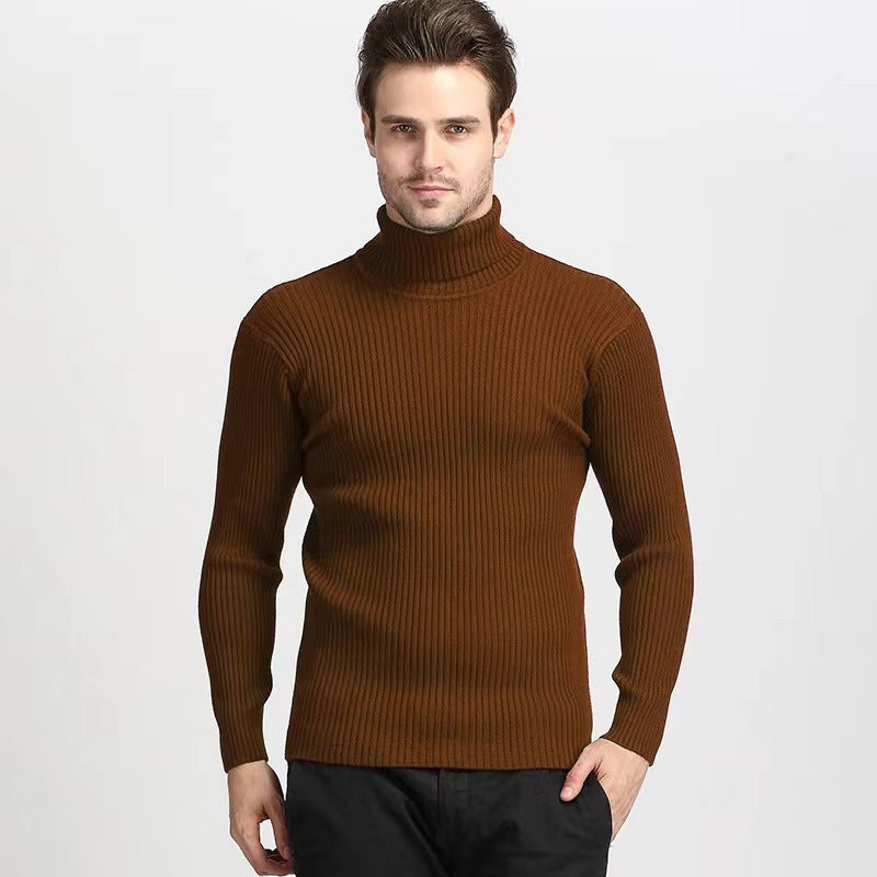 Herren Rollkragenpullover aus feiner Baumwolle mit strukturiertem Design Krohn-e