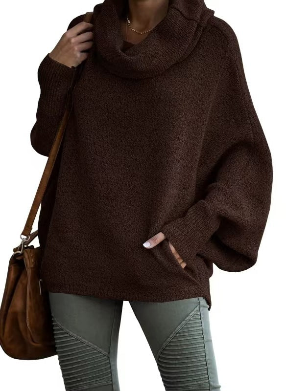 Damen Oversized Strickpullover mit Rollkragen Krohn-e