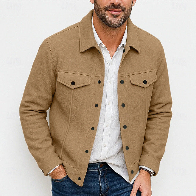 Herren stylische Utility-Jacke mit gepolsterten Taschen Krohn-e