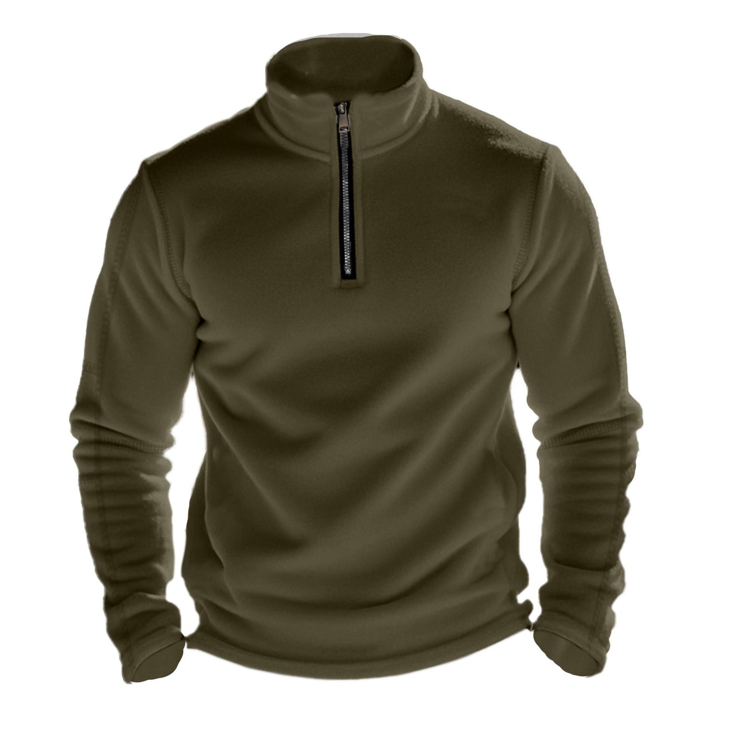 Herren Fleece Pullover mit Stehkragen Krohn-e