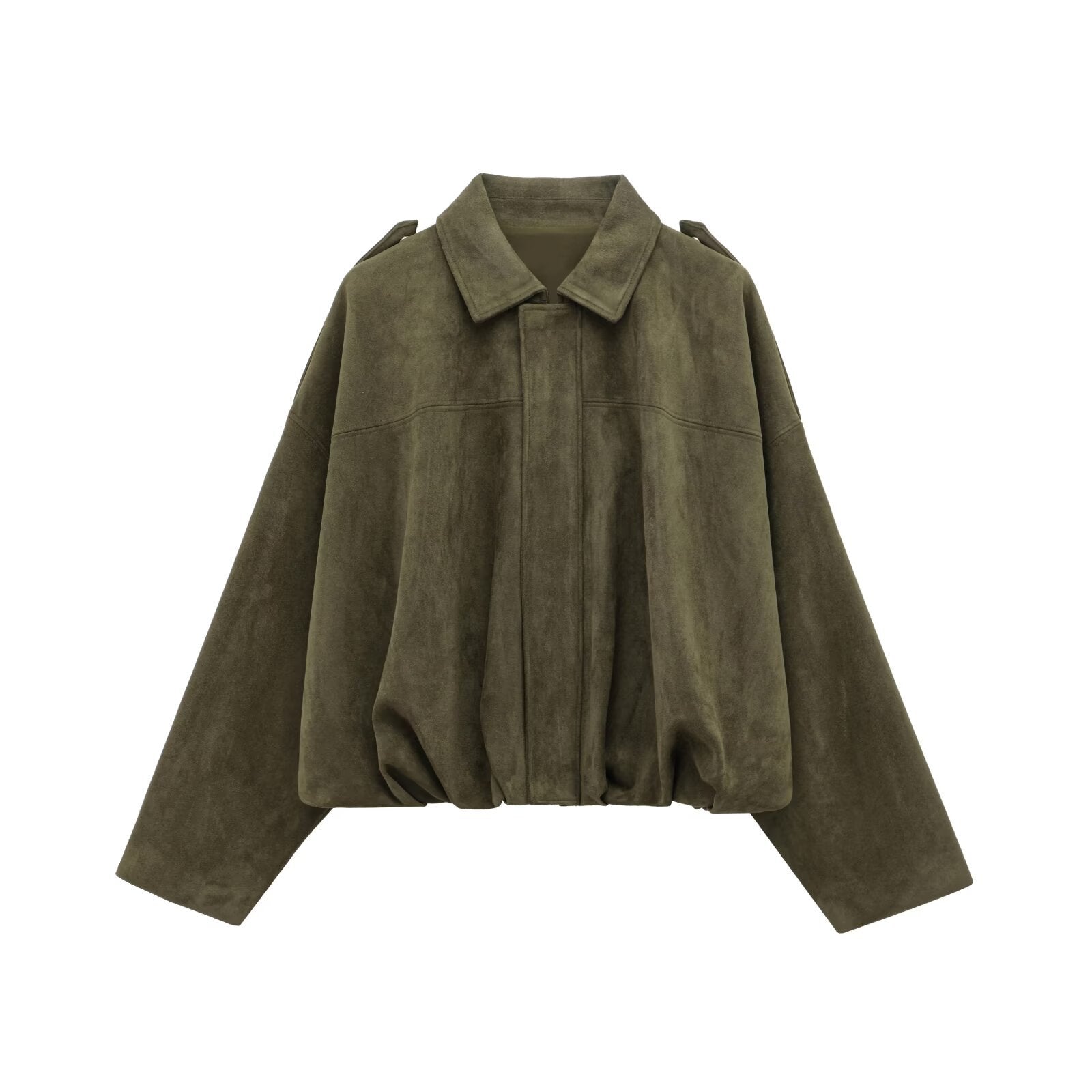 Damen Oversizedjacke aus weichem Textil mit modernem Schnitt Krohn-e