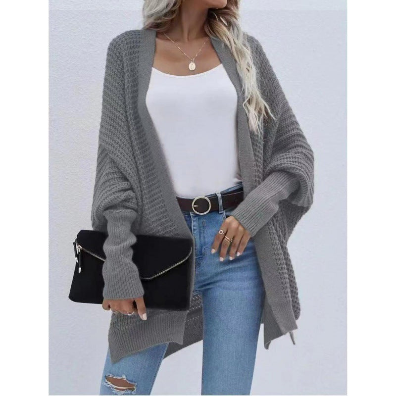 Damen luftige Strickjacke mit offenes Design und feiner Maschenstruktur Krohn-e