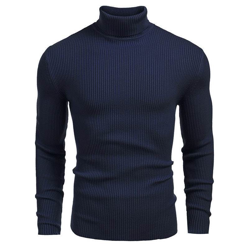 Herren Rollkragenpullover aus feinem Rippstrick Krohn-e