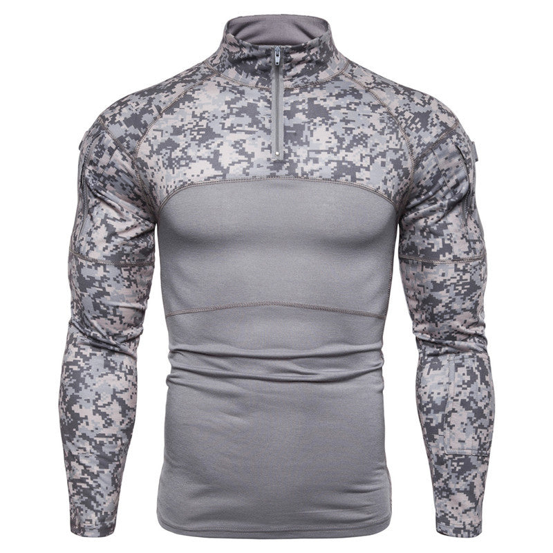Herren Funktionsshirt mit Stehkragen und Reißverschluss Krohn-e