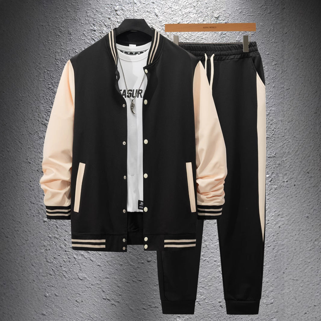 Herren Sportliches Sweat-Anzug-Set mit gestreiften Details Krohn-e